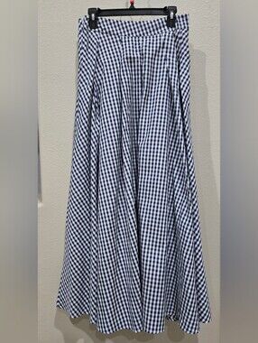 Black & White Gingham A-Line Women’s Skirt